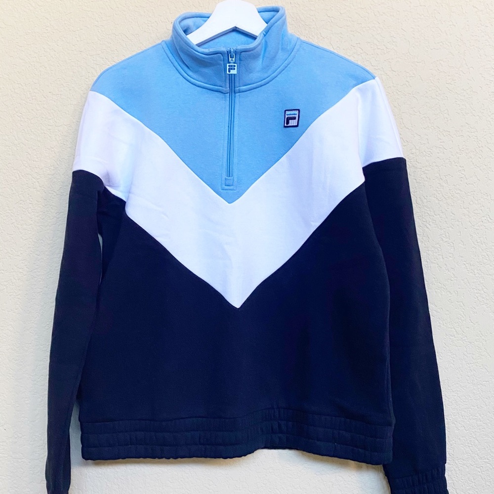New Fila Women’s Colorblock Pullover Sweater